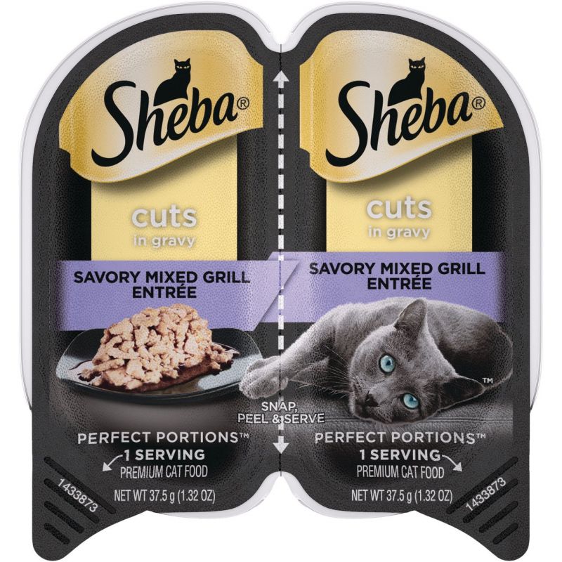 Sheba Perfect Portions Cuts in Gravy Wet Cat Food 2.6 Oz.