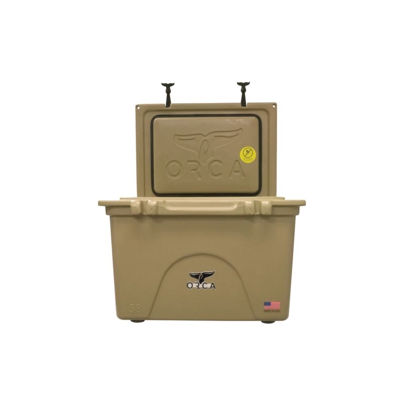 Orca ORCT058 Cooler, 58 qt Cooler, Tan, Up to 10 days Ice Retention Tan