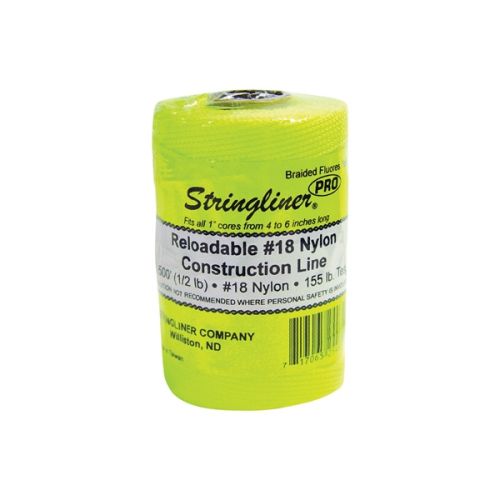 Buy Stringliner Pro Series 35465 Construction Line, #18 Dia, 500 ft L, 165  lb Working Load, Nylon, Fluorescent Yellow Fluorescent Yellow