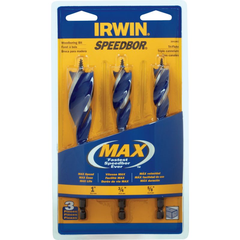 Irwin Speedbor MAX 3-Piece Auger Bit Set