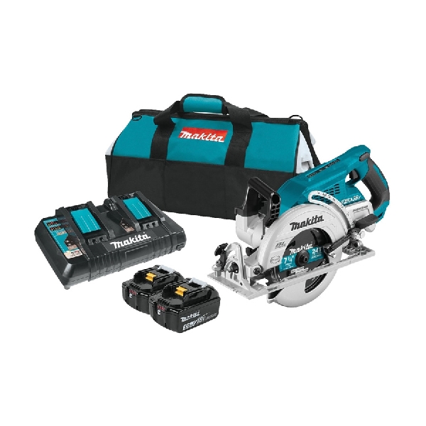Buy Makita GSR01M1 Brushless Circular Saw Kit, Battery Included, 40 V,  Ah, 7-1/4 in Dia Blade, 2-9/16 in D Cutting