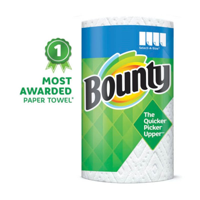 Bounty 66575 Paper Towel, 2-Ply, 4/PK White (Pack of 6)
