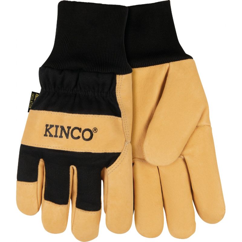 Kinco Men&#039;s Cotton-Blend Canvas Winter Work Glove M, Golden