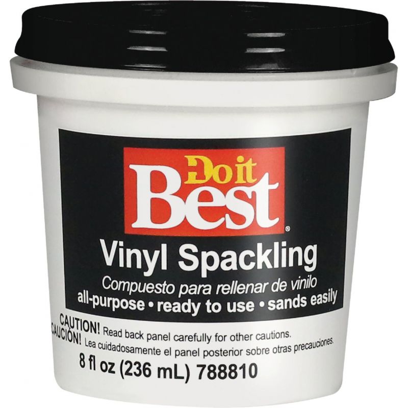 Do it Best Vinyl Spackling Paste White, 1/2 Pt.