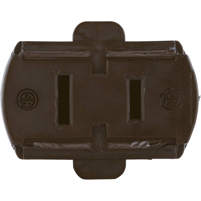 Leviton Hinged Cord Connector Brown, 15A
