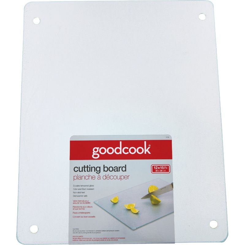 Goodcook Tempered Glass Cutting Board Silver