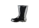 Sloggers 5013BP-06 Rain and Garden Boots, 6 in, Polka Dot, Black/White 6 In, Black/White