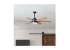 Hunter Warrant Series 59461 Ceiling Fan, 5-Blade, Barnwood/Drifted Oak Blade, 60 in Sweep, Plywood Blade, 6-Speed