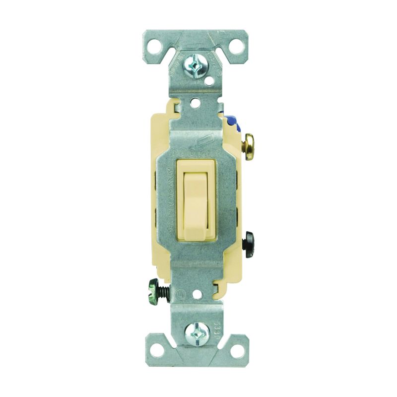 Eaton Wiring Devices CSB115STV-SP Toggle Switch, 15 A, 120/277 V, Screw Terminal, Nylon Housing Material, Ivory Ivory