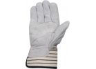 Wells Lamont Suede Split Cowhide Leather Work Glove L, Gray &amp; White
