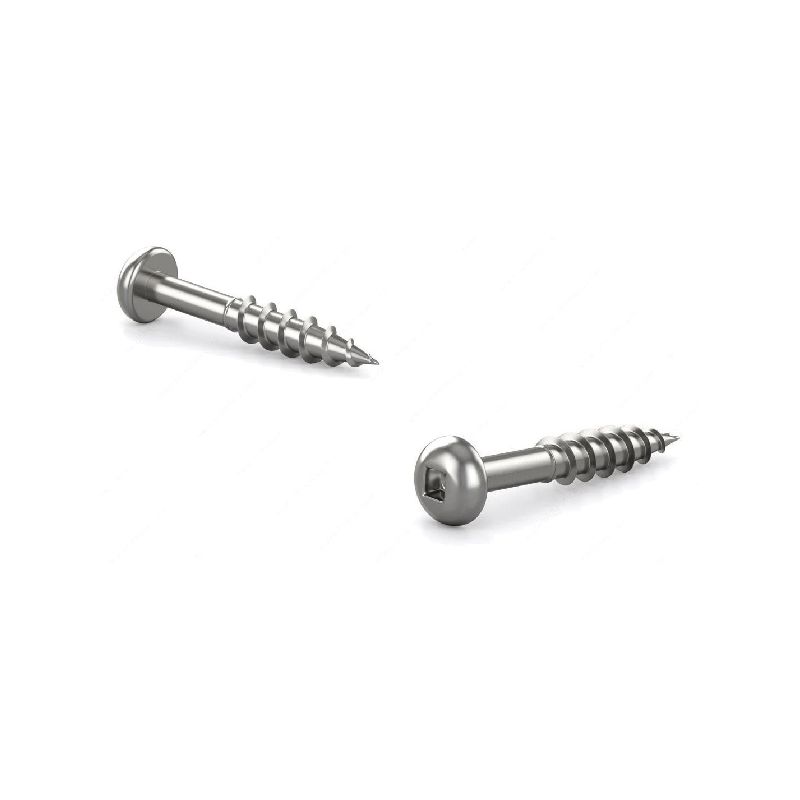 Reliable PKCSS61C1 Deck Screw, #6-12 Thread, 1-1/4 in L, Coarse Thread, Pan Head, Square Drive, Regular Point, 100 BX