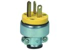 Eaton Wiring Devices 3809-SP Electrical Plug, 2 -Pole, 15 A, 250 V, NEMA: NEMA 5-15P, Yellow Yellow