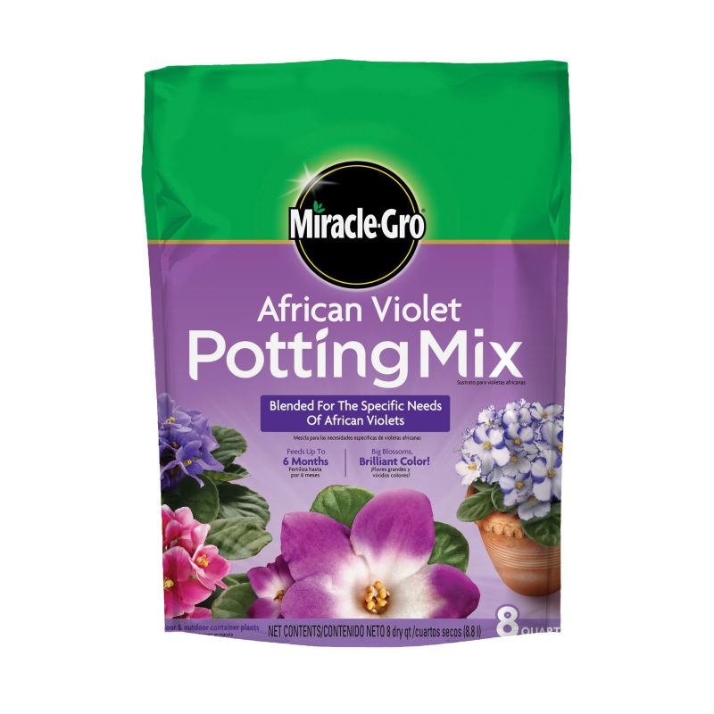 Miracle-Gro 72678430 Potting Mix, 8 qt Bag (Pack of 6)