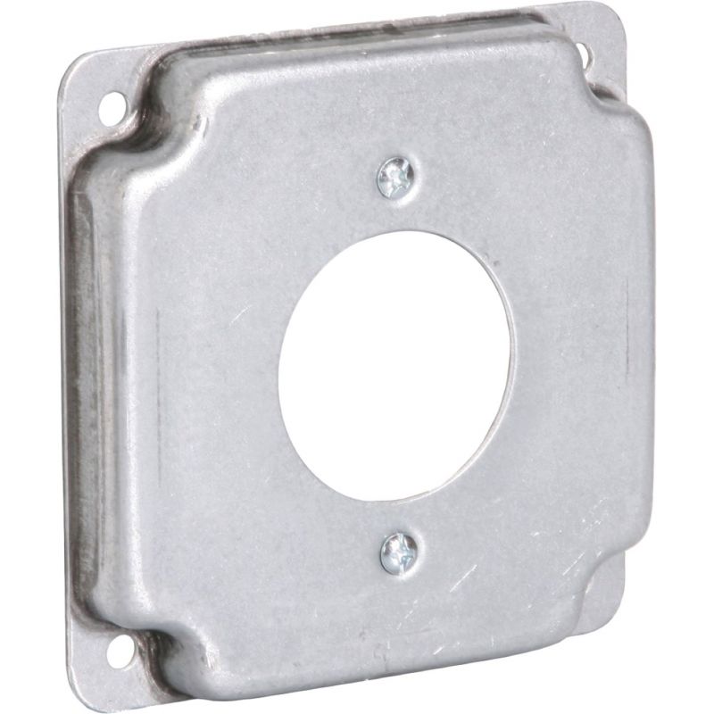 Southwire 1.719 In. Dia. Receptacle Square Device Cover 7.0 Cu. In.
