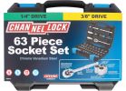 Channellock 63-Piece Combo SAE/Metric Socket Set