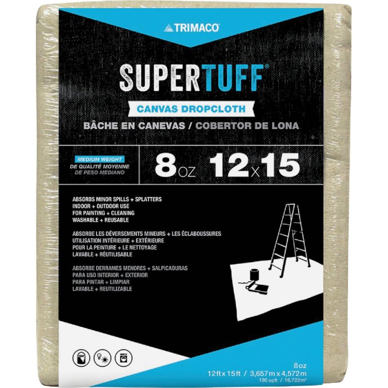 Trimaco SuperTuff Heavyweight Canvas Drop Cloth Tan