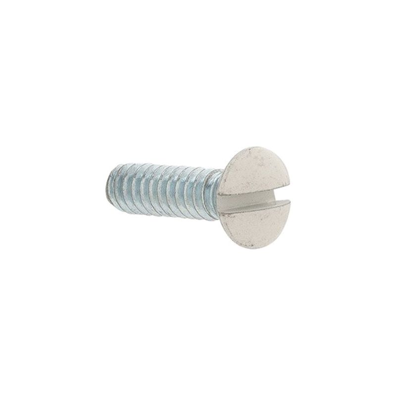 Eaton Wiring Devices 231W-BOX Wallplate Screw, 1/2 in L, Slotted Drive, Metal