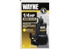 Wayne 1/4 HP Submersible Utility Pump with Oil Free Motor
