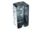 Raco 8663 Handy Box, 1-Gang, 7-Knockout, 3/4 in Knockout, Steel, Gray Gray