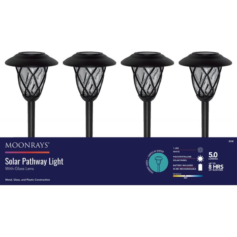 Fusion Diamond Solar Path Light Black (Pack of 12)