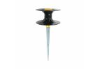 Landscapers Select DY3202 Hose Guide, 9 in OAL, Plastic Guide, Metal Spike, Black/Yellow Black/Yellow