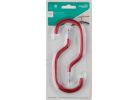 National Hardware V2158 N188-007 Bicycle Hook, 40 lb, Over-The-Door Mounting, Steel, Red Red
