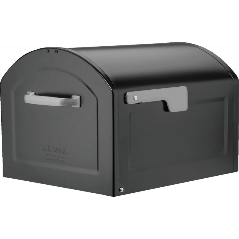 Architectural Mailbox Centennial Post Mount Mailbox Extra Large, Black