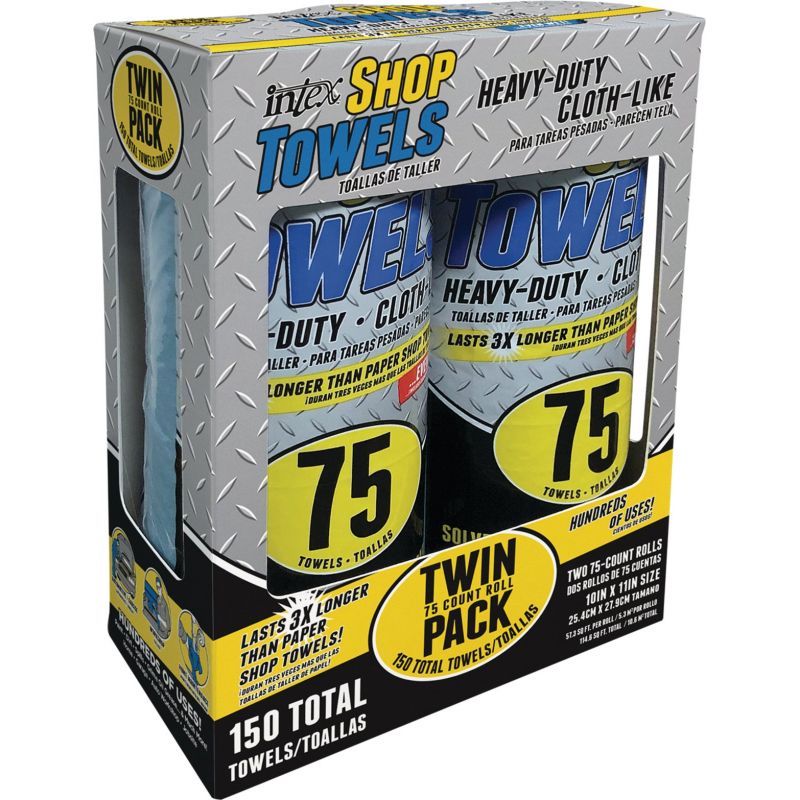 Intex Supply Cloth-Like Shop Towel Blue