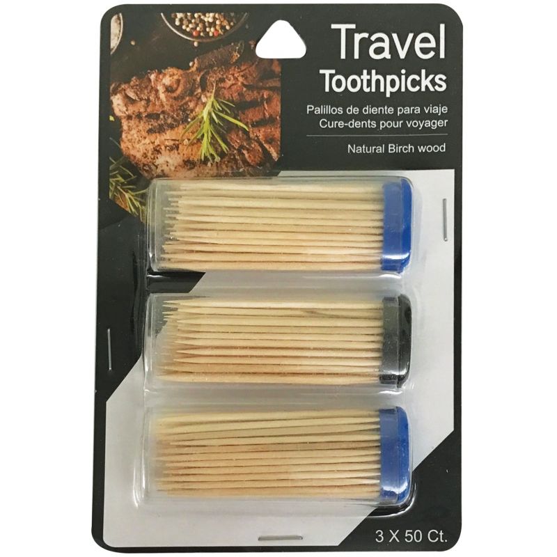 Jacent Travel Toothpicks (Pack of 6)