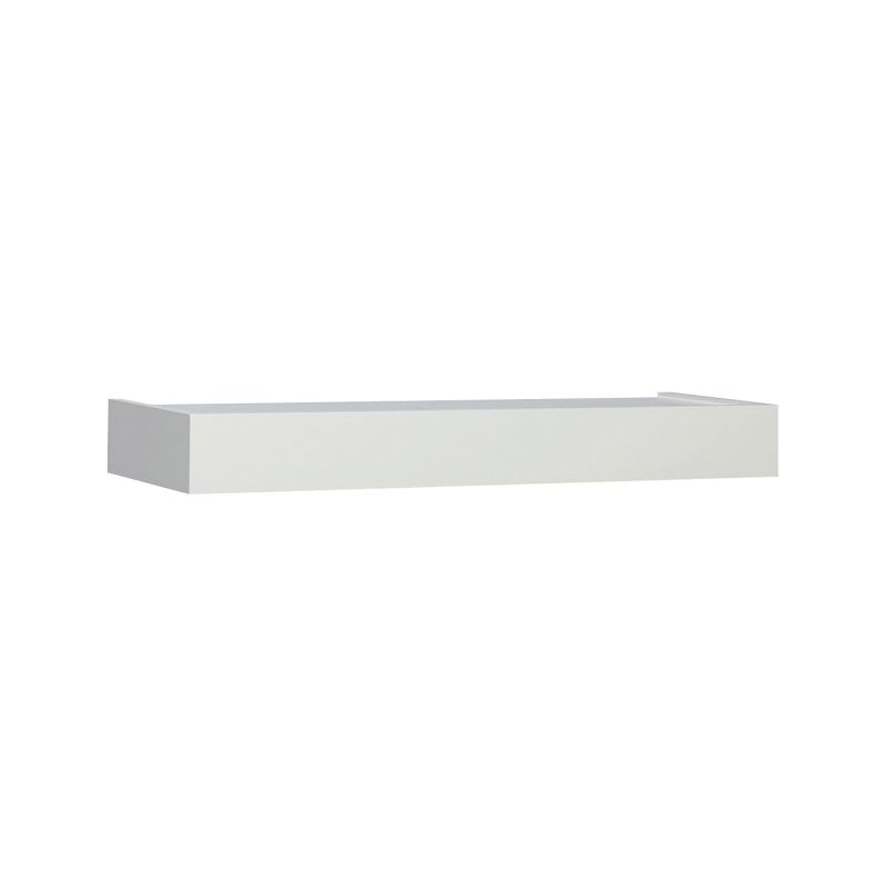 Shelf-Made 0140-24WT Floating Shelf, 50 lb, 1-Shelf, 8-1/2 in L, 24 in W, Wood White (Pack of 2)