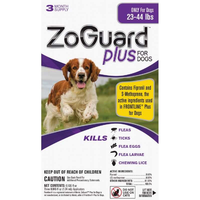 ZoGuard Plus For Dogs Flea &amp; Tick Treatment 0.045 Oz., Drops