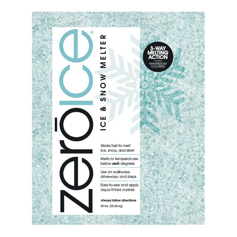 HJ Zero Ice 9587 Ice Melter, Granular, Aqua/White, 50 lb Bag Aqua/White