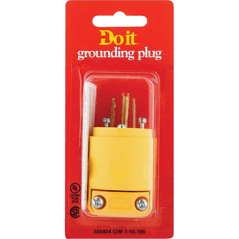 Do it Residential Grade Cord Plug Yellow, 15A