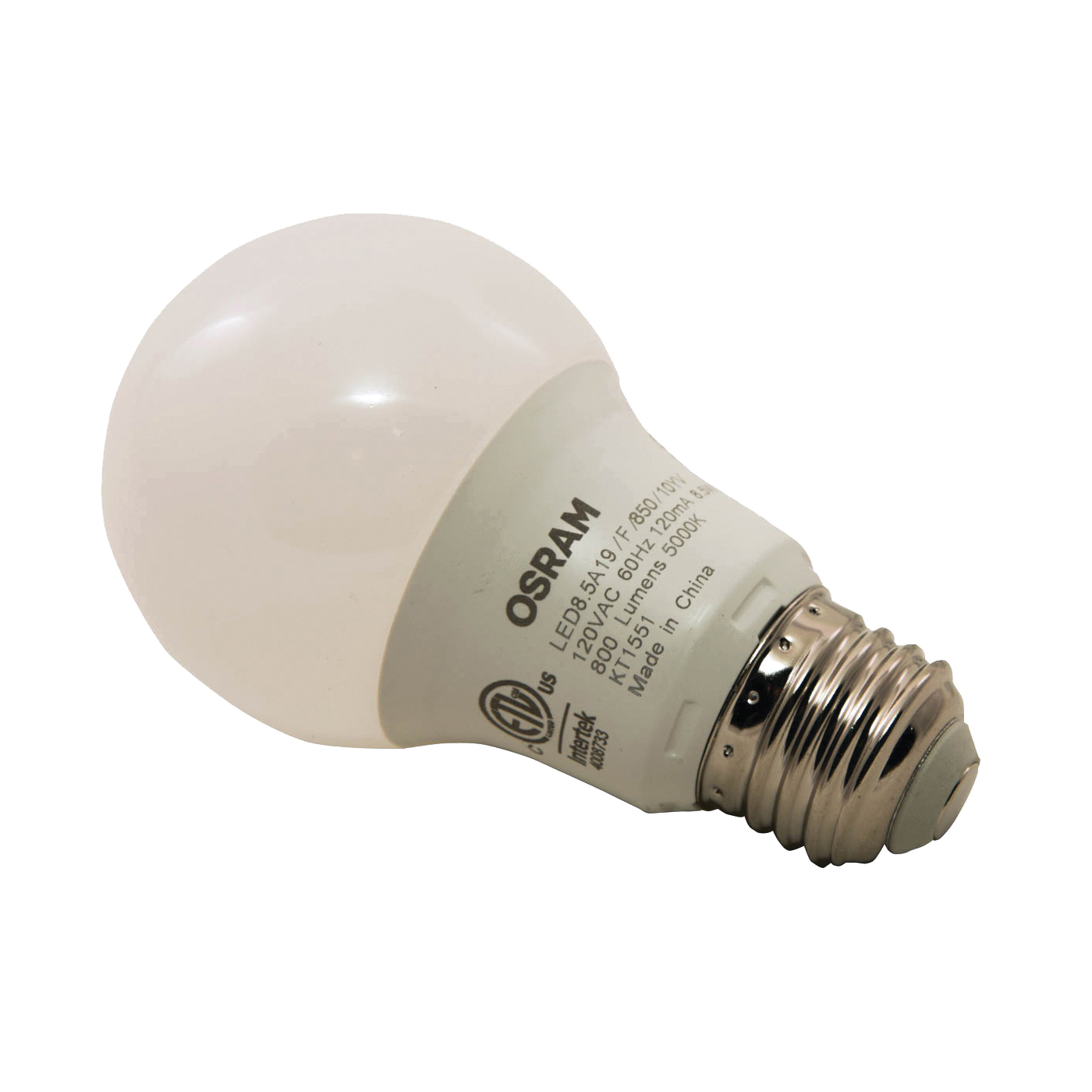 Schrijf een brief rand historisch Buy Sylvania 79282 LED Bulb, General Purpose, A19 Lamp, 60 W Equivalent,  E26 Lamp Base, Frosted, Bright White Light