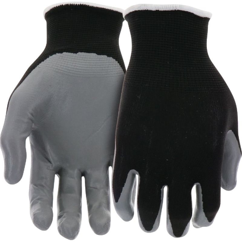 Do it Best Nitrile Coated Nylon Glove S, Black &amp; Gray