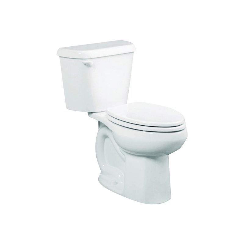 American Standard Colony Series 751AA101.020 ADA Complete Toilet, Elongated Bowl, 1.28 gpf Flush, 12 in Rough-In, White White