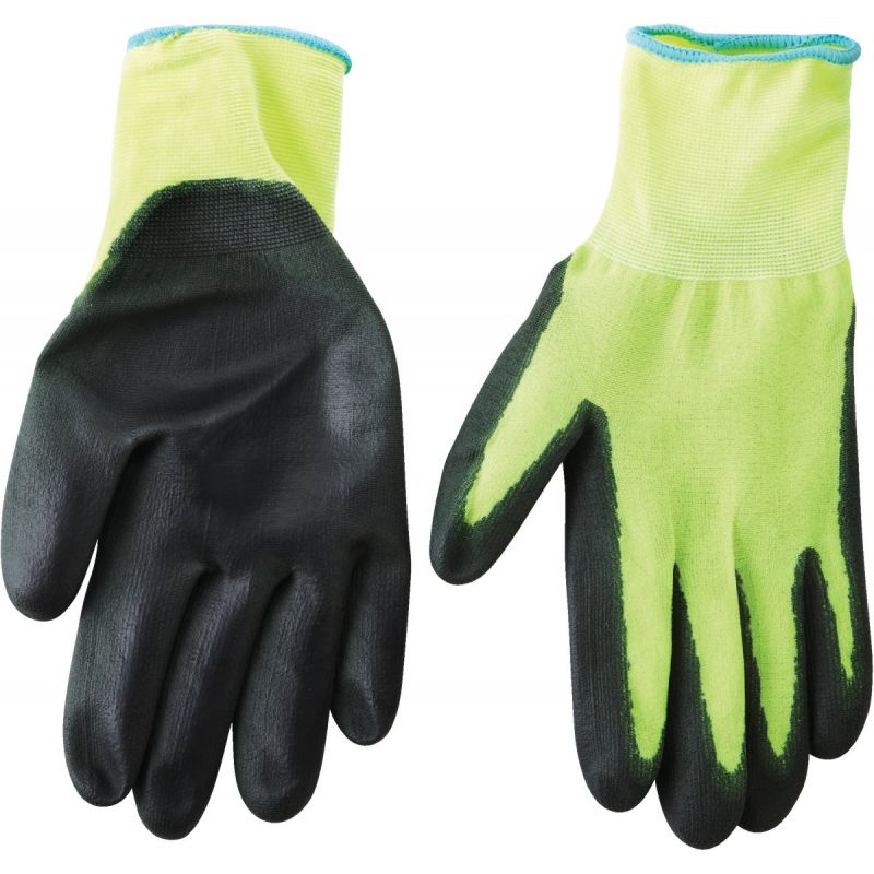 Do it High Visibility Polyurethane Coated Glove XL, Black &amp; Yellow