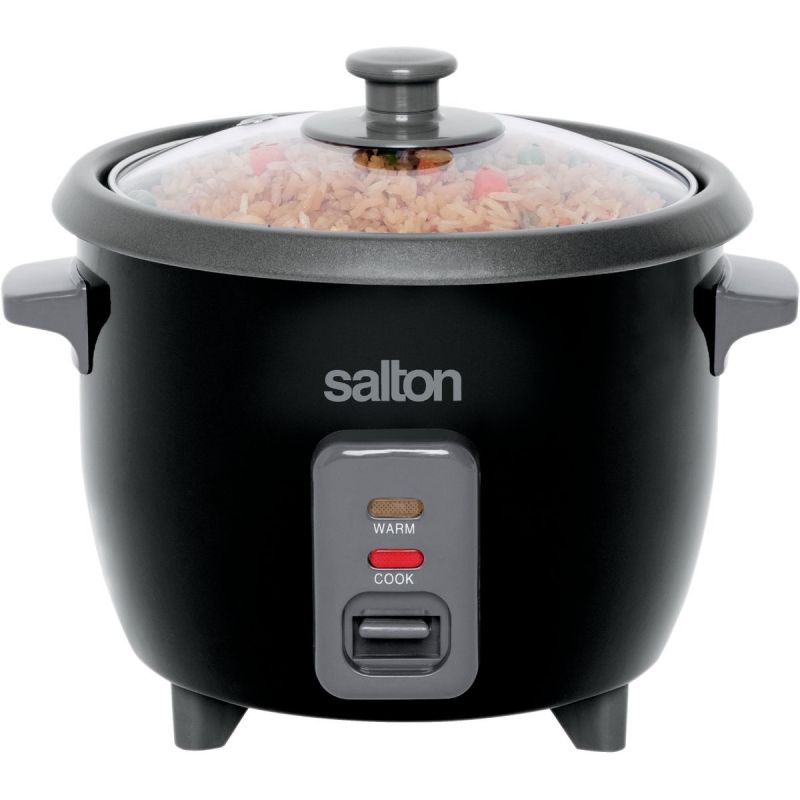 Salton Rice Cooker 6 Cups Cooked, Black