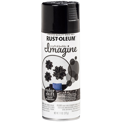 Buy Rust-Oleum Imagine 345664 Craft Spray Paint, Black, 11 oz, Can