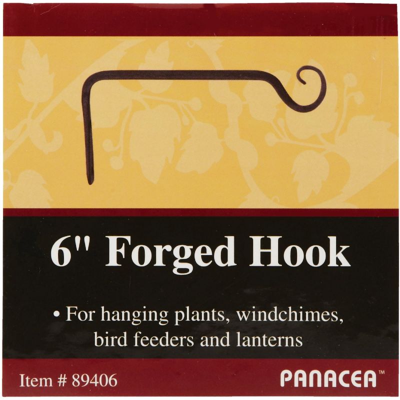 Panacea Wrought Iron Hanging Plant Bracket Black