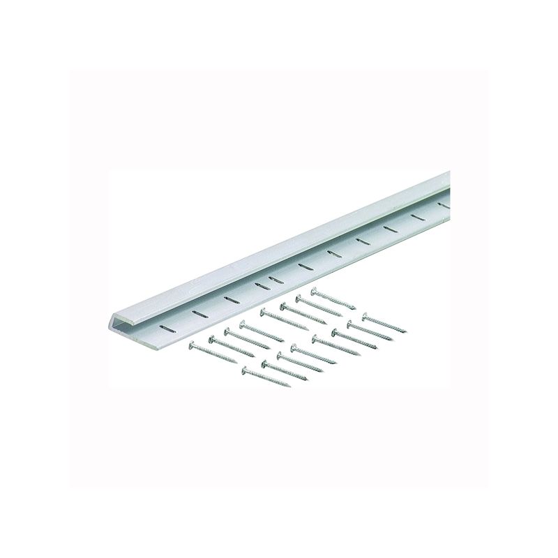 M-D 70094 Cap Moulding with Nail, 96 in L, Aluminum, Silver Silver