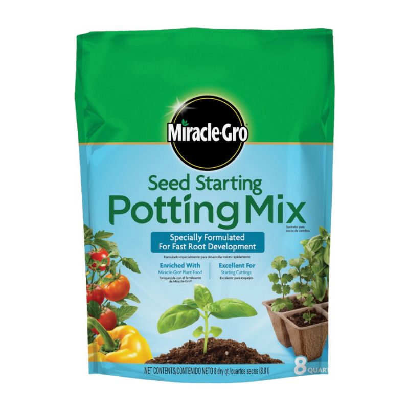 Miracle-Gro 74978500 Potting Soil, 8 qt Coverage Area (Pack of 6)