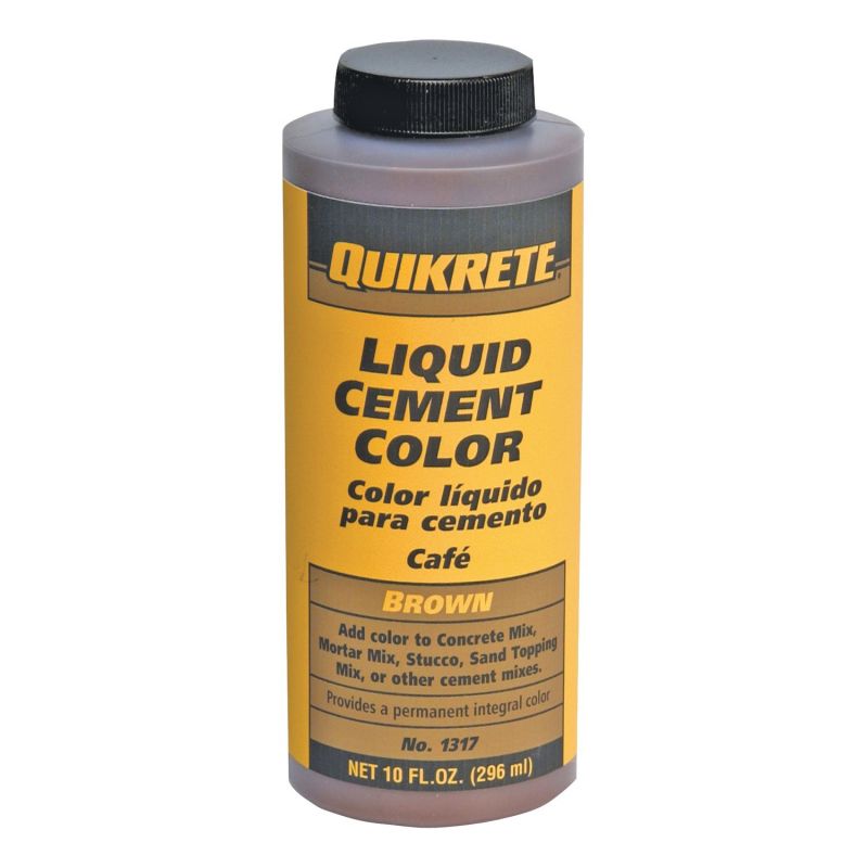Quikrete 131701 Cement Colorant, Brown, Liquid, 10 oz Bottle Brown
