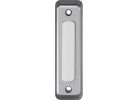 Heath Zenith Plastic Lighted Doorbell Button Satin Nickel