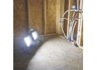 PowerSmith PWLD200T Dual-Head Work Light with Tripod, 120 V, 170 W, LED Lamp, 20,000 Lumens, 5000 K Color Temp