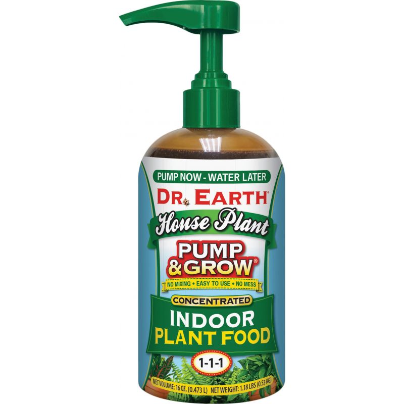 Dr. Earth Pump &amp; Grow House Plant Liquid Plant Food 16 Oz.