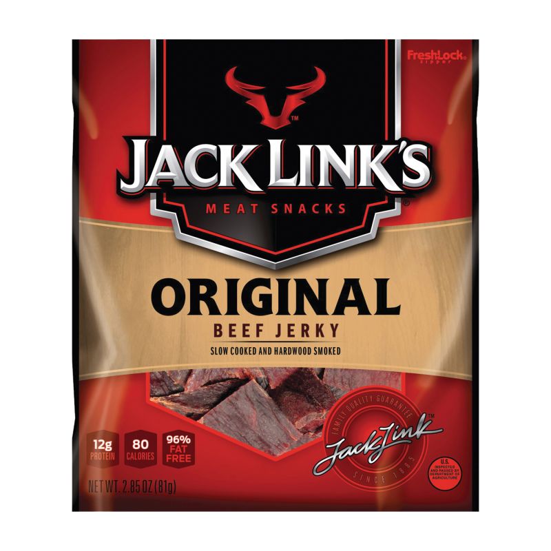 Jack Link&#039;s 10000007611 Snack, Jerky, Original, 2.85 oz