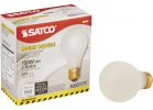 Satco A19 Incandescent Shatterproof Rough Service Light Bulb
