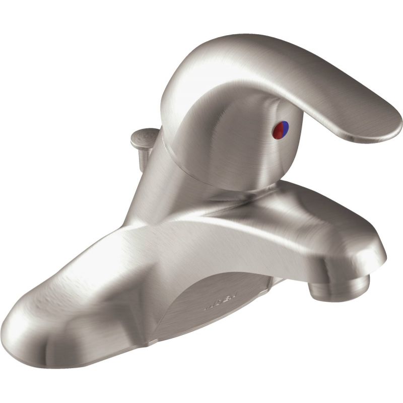 Moen Adler 1-Handle Low-Arc Bathroom Faucet with Pop-Up