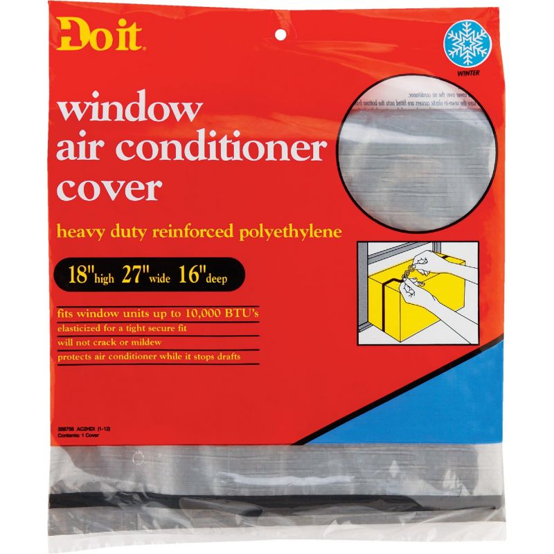 Do it Outdoor Air Conditioner Cover 27 In. W X 18 In. H X 16 In. D, Gray